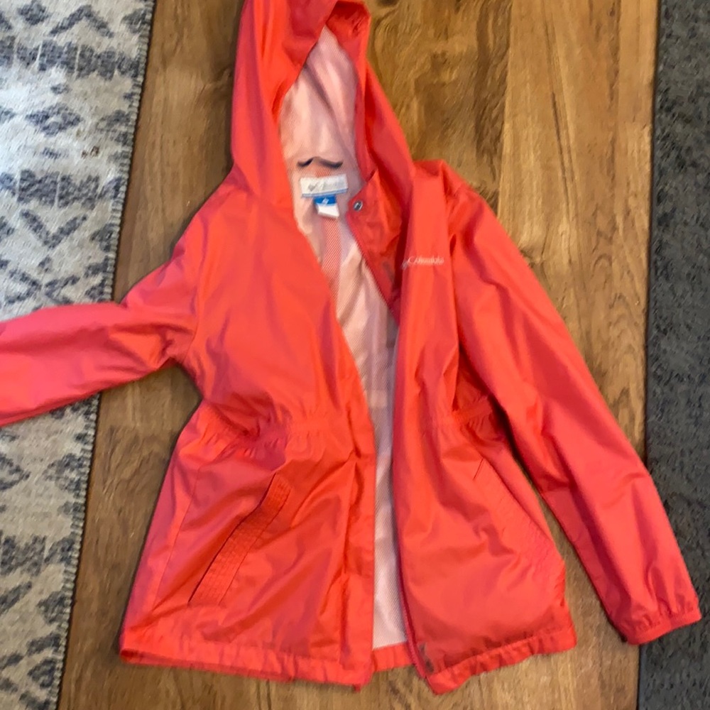 Columbia rain coat size youth L